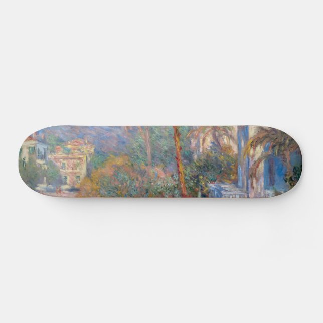 Claude Monet - Villas at Bordighera Skateboard (Horz)