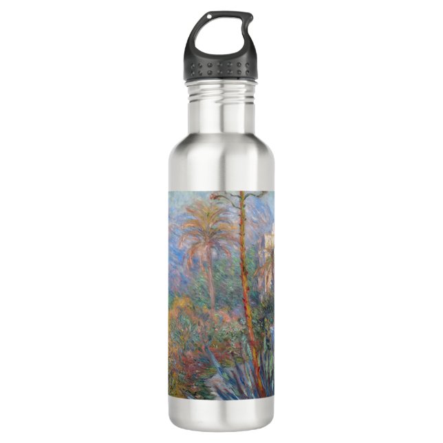 Claude Monet - Villas at Bordighera Stainless Steel Water Bottle (Front)