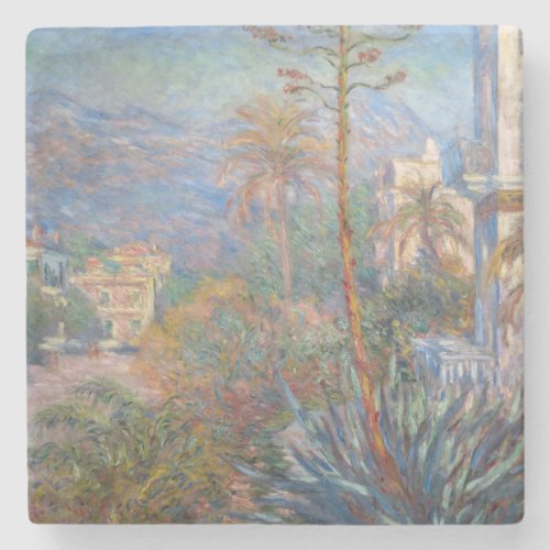 Claude Monet _ Villas at Bordighera Stone Coaster