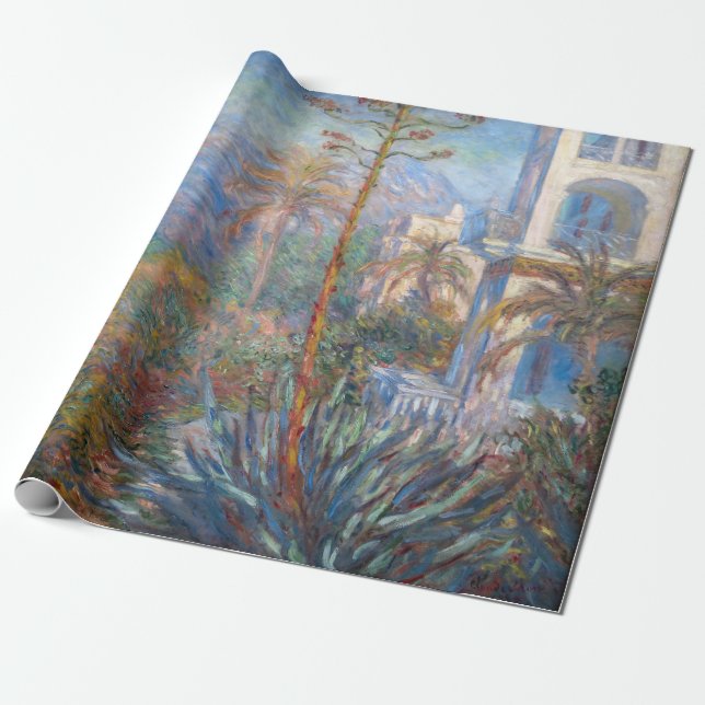 Claude Monet - Villas at Bordighera Wrapping Paper (Unrolled)