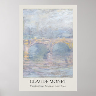 Claude Monet Vintage Wall Art 2x3 Ratio
