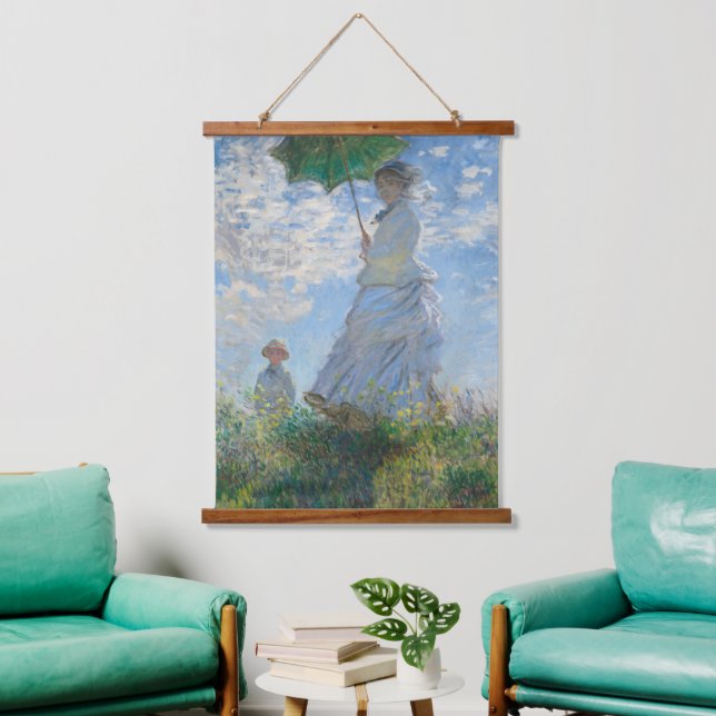 Claude Monet Wall Art Woman With A Parasol | Zazzle