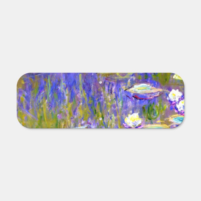 Claude Monet "Water Lilies" 18. Metal Sign (Front)