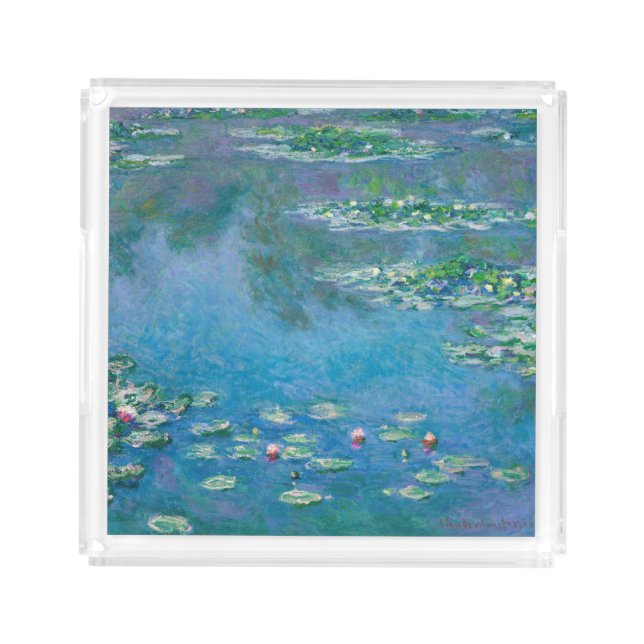 Claude Monet - Water Lilies 1906 Acrylic Tray (Front)