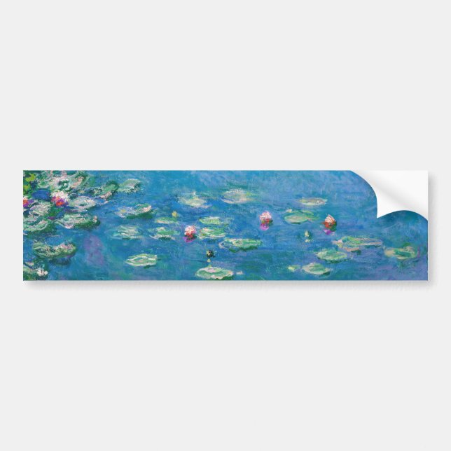 Claude Monet - Water Lilies 1906 Bumper Sticker (Front)