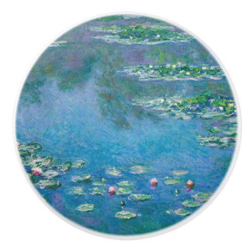 Claude Monet _ Water Lilies 1906 Ceramic Knob