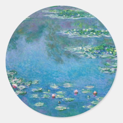 Claude Monet _ Water Lilies 1906 Classic Round Sticker