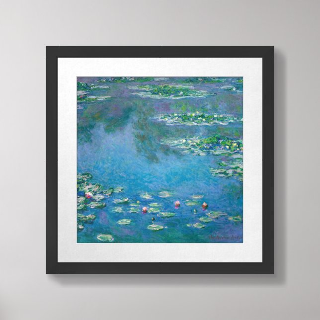 Claude Monet - Water Lilies 1906 Framed Art (Framed Front)