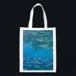 Claude Monet - Water Lilies 1906 Grocery Bag<br><div class="desc">Claude Monet - Water Lilies 1906 Famous art painting.</div>