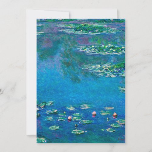 Claude Monet _ Water Lilies 1906 Holiday Card