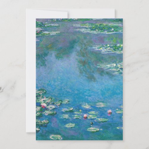 Claude Monet _ Water Lilies 1906 Invitation