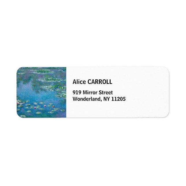 Claude Monet - Water Lilies 1906 Label (Front)