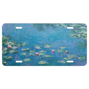 Claude Monet - Water Lilies 1906 License Plate