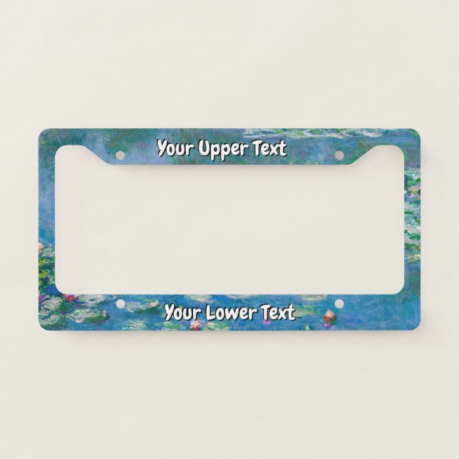 Claude Monet - Water Lilies 1906 License Plate Frame (Front)
