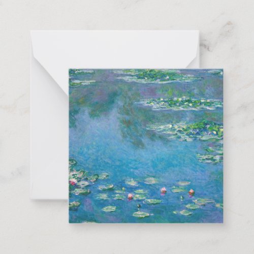 Claude Monet _ Water Lilies 1906 Note Card