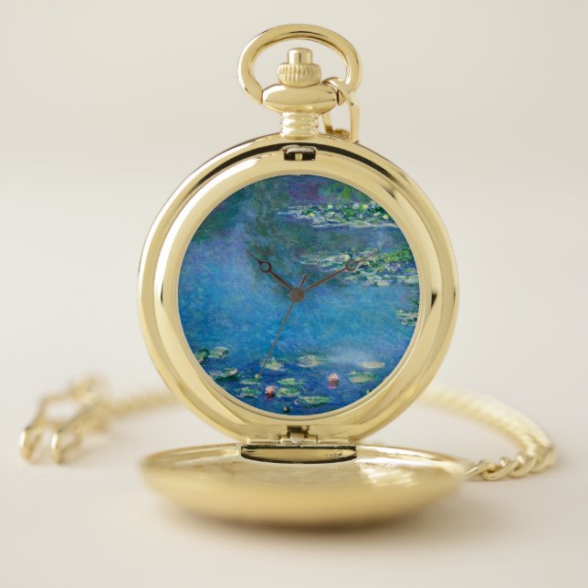 Claude Monet - Water Lilies 1906 Pocket Watch (Inside)