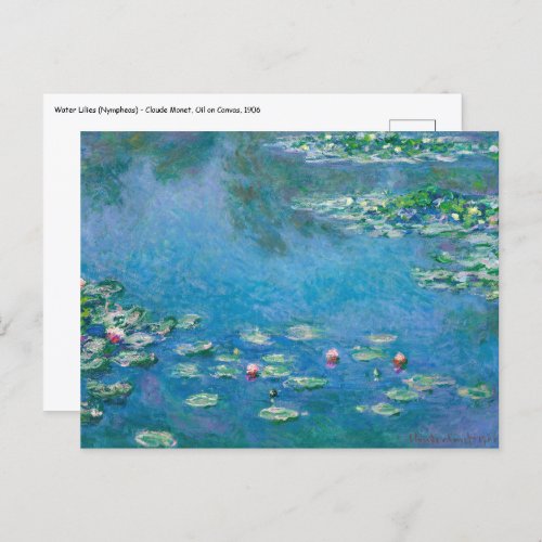 Claude Monet _ Water Lilies 1906 Postcard