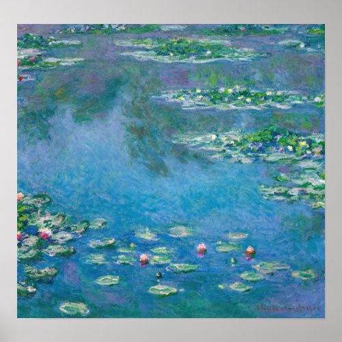 Claude Monet _ Water Lilies 1906 Poster