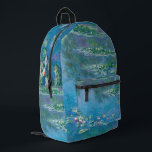 Claude Monet - Water Lilies 1906 Printed Backpack<br><div class="desc">Water Lilies (Nympheas) - Claude Monet,  Oil on Canvas,  1906</div>
