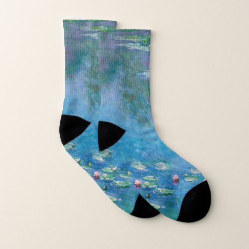 Claude Monet _ Water Lilies 1906 Socks