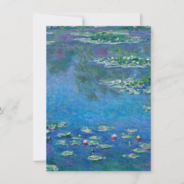Claude Monet - Water Lilies 1906 Thank You Card (Front)