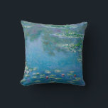 Claude Monet - Water Lilies 1906 Throw Pillow<br><div class="desc">Water Lilies (Nympheas) - Claude Monet,  Oil on Canvas,  1906</div>
