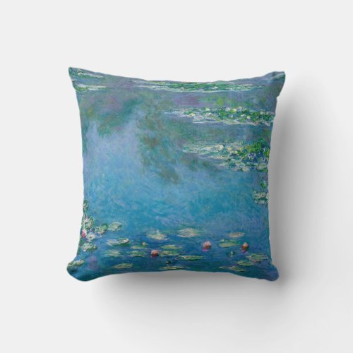 Claude Monet _ Water Lilies 1906 Throw Pillow