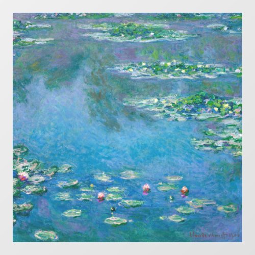 Claude Monet _ Water Lilies 1906 Window Cling