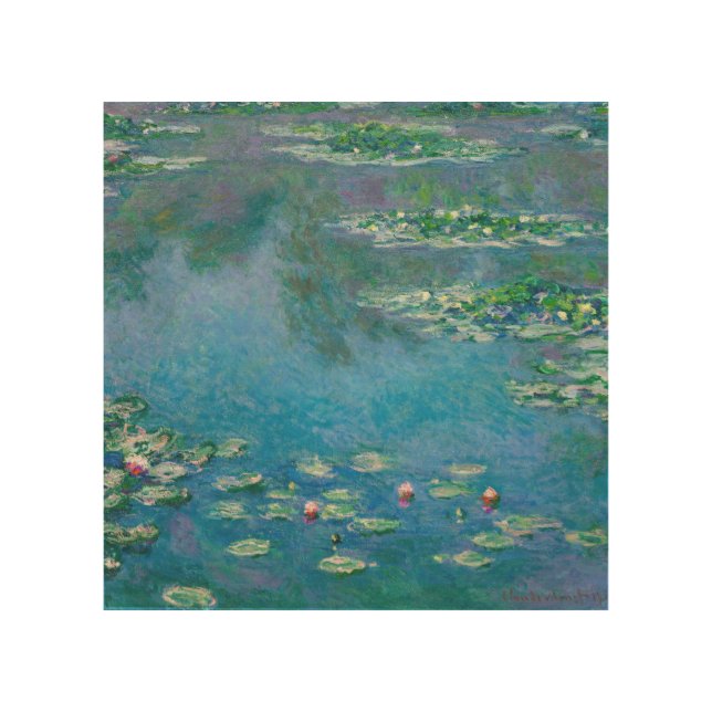 Claude Monet - Water Lilies 1906 Wood Wall Art (Front)