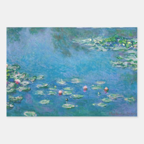 Claude Monet _ Water Lilies 1906 Wrapping Paper Sheets