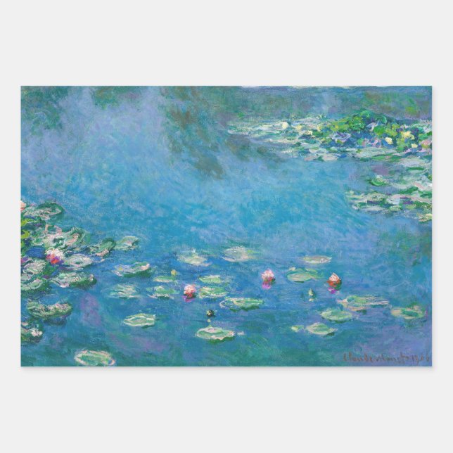 Claude Monet - Water Lilies 1906 Wrapping Paper Sheets (Front)