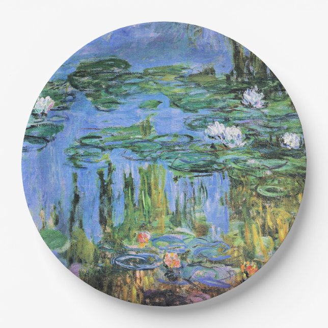 Claude Monet - Water Lilies, 1914-1915 Paper Plates (Front)
