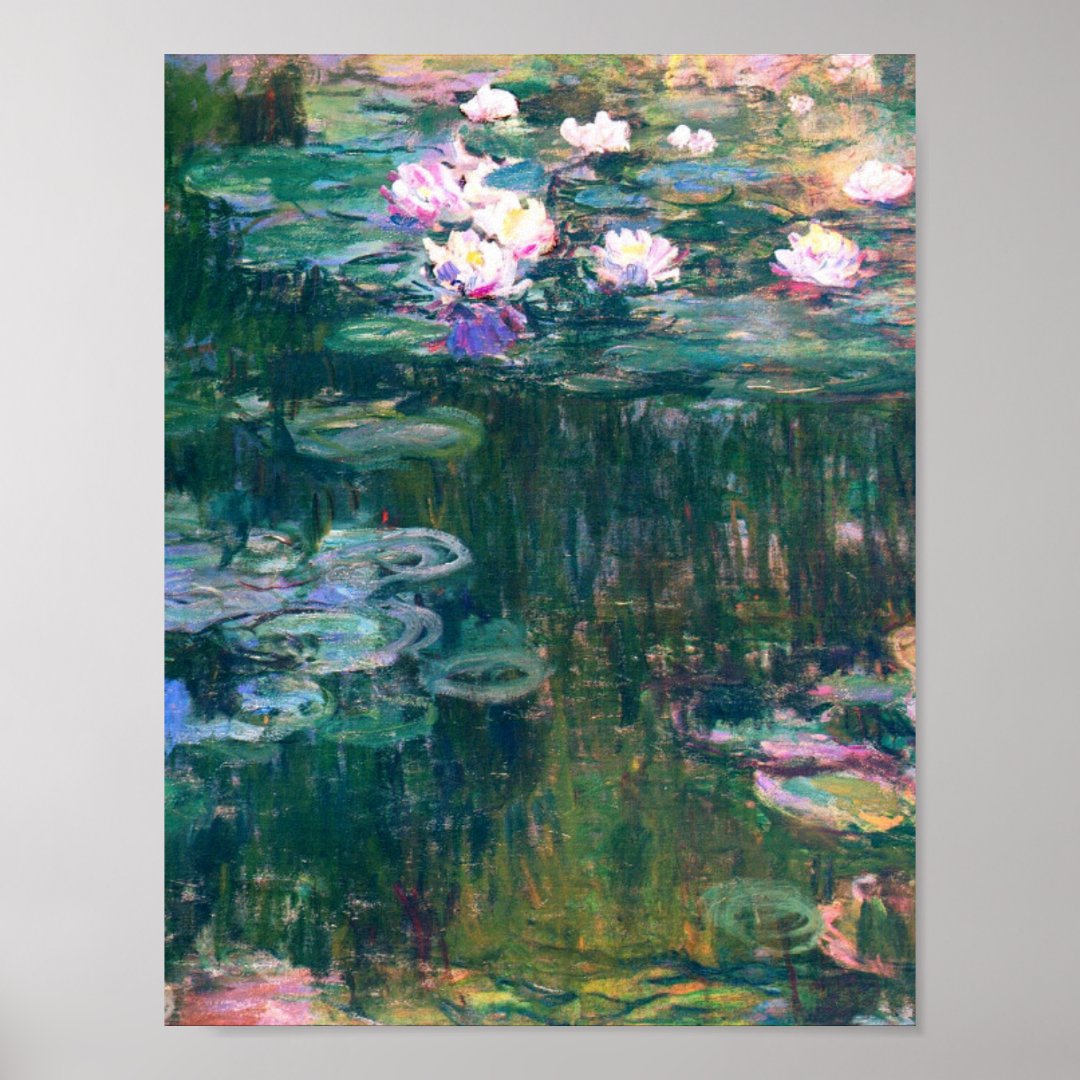 Claude Monet - Water Lilies, 1914 Poster | Zazzle