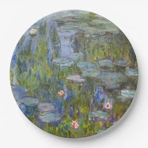 Claude Monet Water Lilies 1915 Impressionist Art Paper Plates