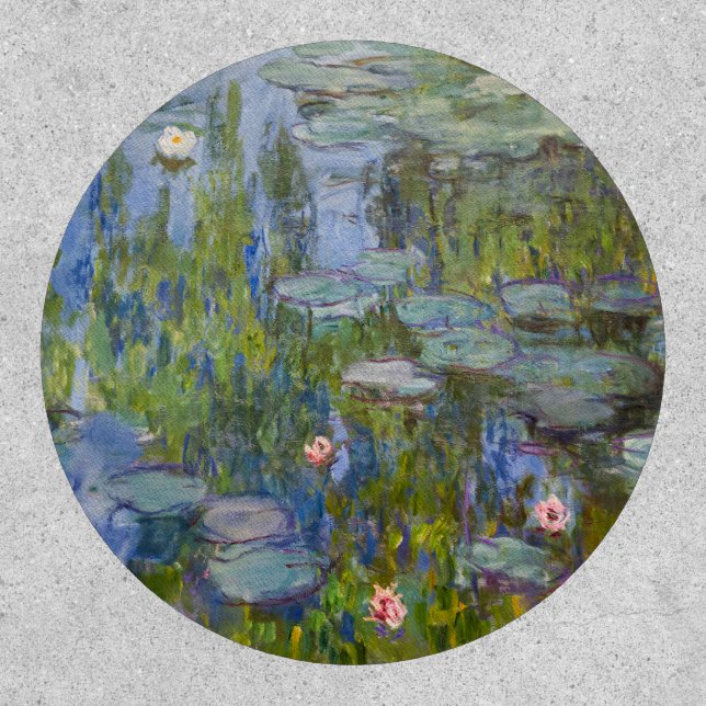 Claude Monet Water Lilies 1915 Impressionist Art Patch (Front)