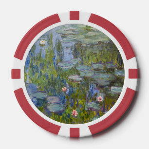 Claude Monet Water Lilies 1915 Impressionist Art Poker Chips