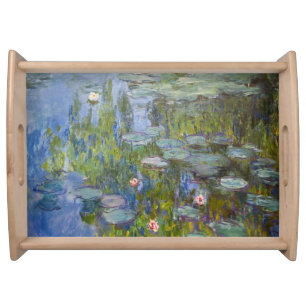 Claude Monet Water Lilies 1915 Impressionist Art Serving Tray