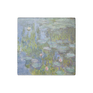 Claude Monet Water Lilies 1915 Impressionist Art Stone Magnet