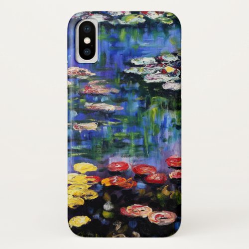 Claude Monet Water Lilies 1916 Fine Art iPhone X Case