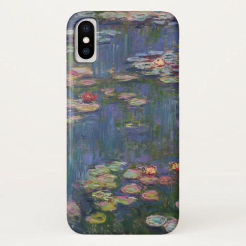 Claude Monet Water Lilies 1916 Fine Art iPhone X Case