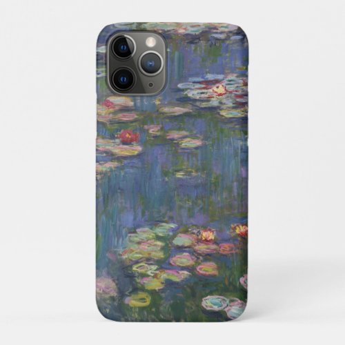 Claude Monet Water Lilies 1916 Fine Art iPhone 11 Pro Case