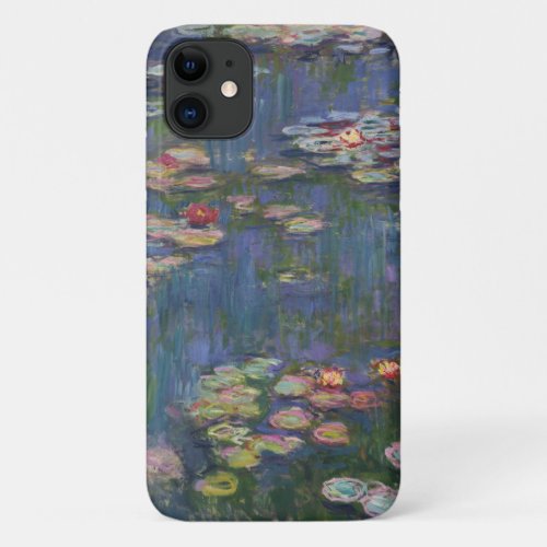 Claude Monet Water Lilies 1916 Fine Art iPhone 11 Case