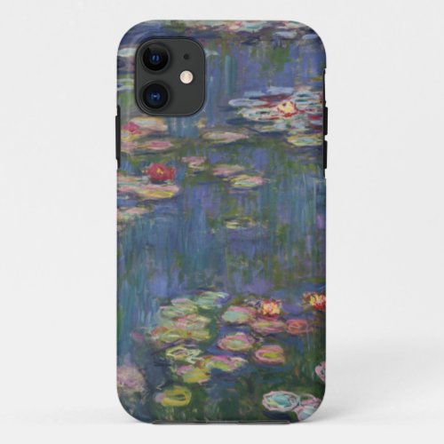 Claude Monet Water Lilies 1916 Fine Art iPhone 11 Case