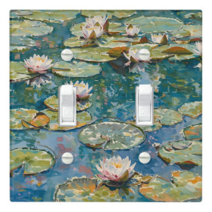 Claude Monet Water Lilies 1916 Fine Art Light Switch Cover