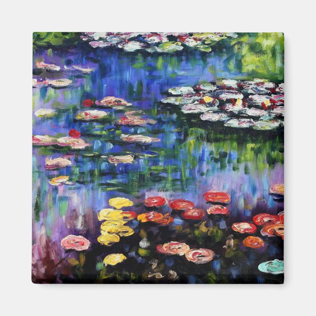 Claude Monet Water Lilies 1916 Fine Art Magnet (Front)