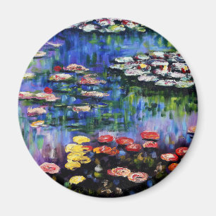 Claude Monet Water Lilies 1916 Fine Art Magnet