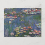 Claude Monet Water Lilies 1916 Fine Art Postcard<br><div class="desc">Claude Monet Water Lilies 1916 Fine Art Postcard</div>