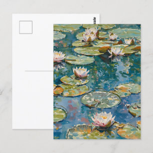Claude Monet Water Lilies 1916 Fine Art Postcard
