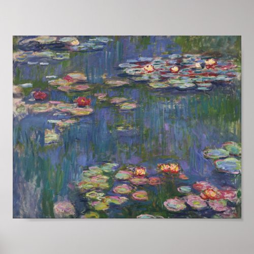 Claude Monet Water Lilies 1916 Fine Art Poster