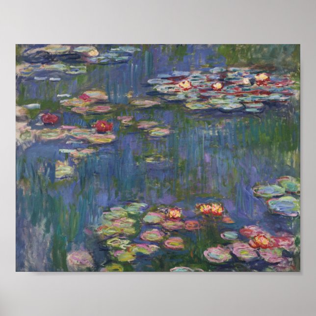 Claude Monet Water Lilies 1916 Fine Art Poster (Front)